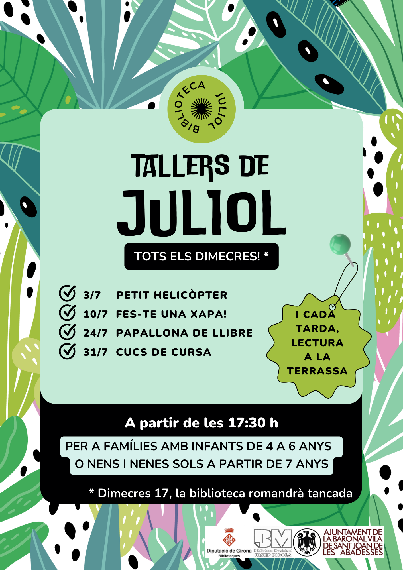 Juliol a la biblio 
 2024 1